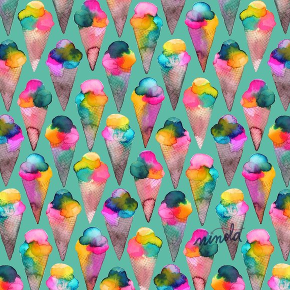 Nuvango Ice Cream Print Leggings by Ninola Size Medium - Picture 5 of 16